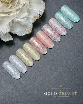 gold secret gel polish disco 