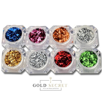 Gold Secret chrome flakes 