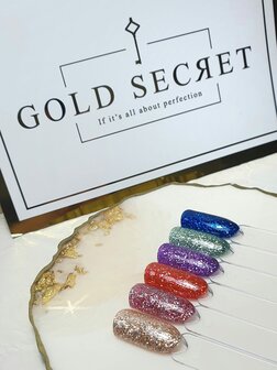 Gold Secret Gel Polish Disco