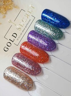 Gold Secret Gel Polish Disco