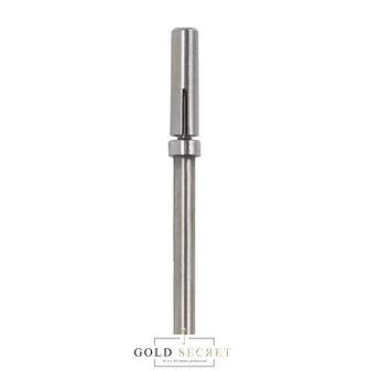 Gold Secret Freesbit Mandrel mini &ndash; Schuurrolletjes Houder mini pro zilver