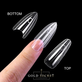 Gold Secret SandwichDual Forms &ndash; Professionele Herbruikbare Nagelvormen