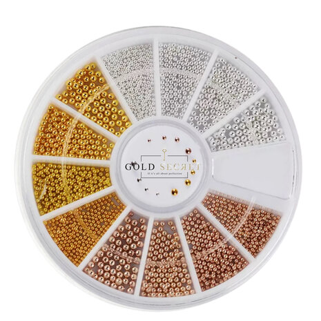 Gold Secret Caviar Beads