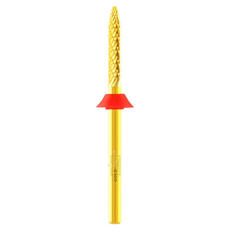 Gold Secret Carbide Bitje Kegel extra Smal Rood