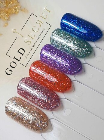 Gold Secret Gel Polish Disco
