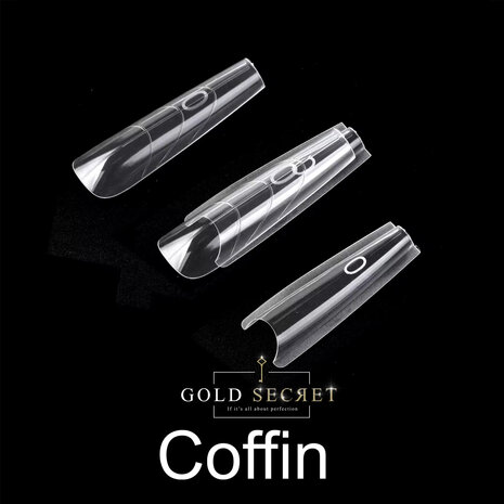 Gold Secret SandwichDual Forms – Professionele Herbruikbare Nagelvormen