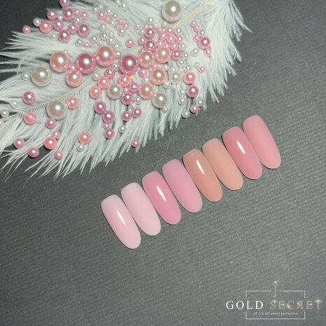 gold secret builder gel natural soft nude pot