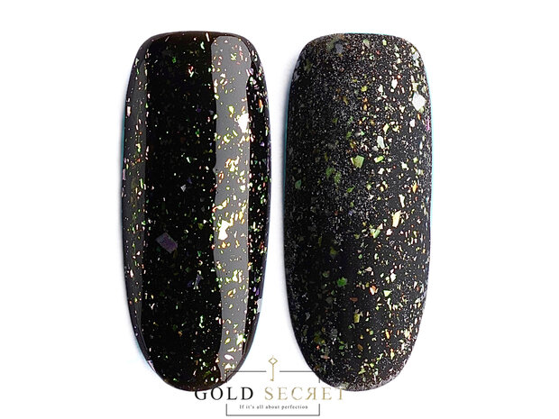 gold secret top coat flakes