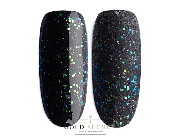 Gold Secret Top Coat glitter 1
