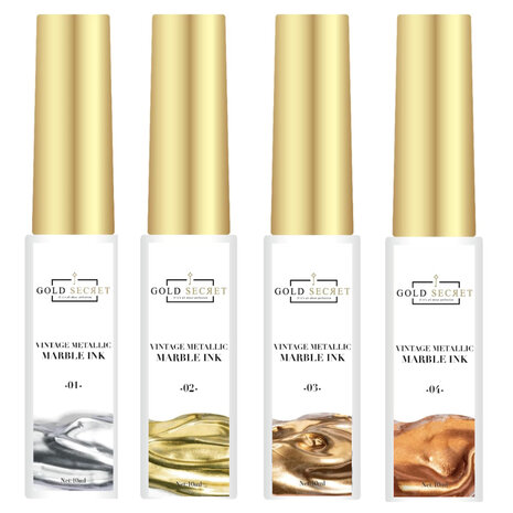 Gold Secret Metallic Marble Inkt 01