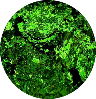 Gold Secret Chrome Flakes Groen