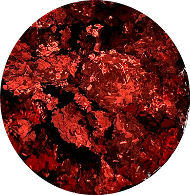 Gold Secret Chrome Flakes Rood
