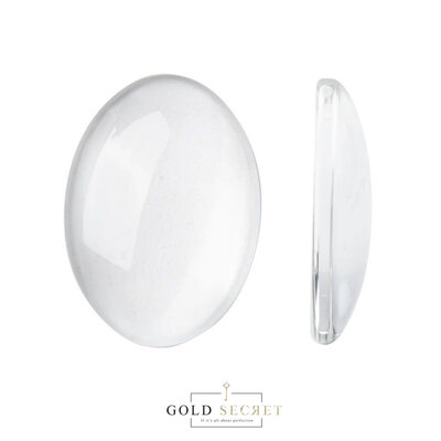 Gold Secret Presentatie Steen Glas Ovaal