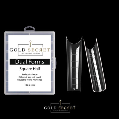 Gold Secret Dual Forms square half