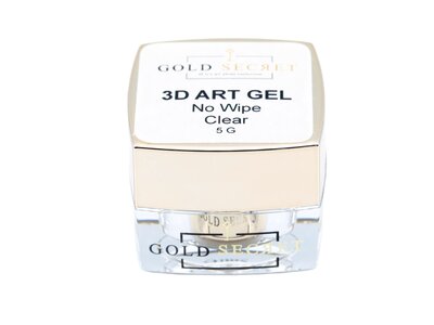 Gold Secret 3D Art Gel No Wipe Clear