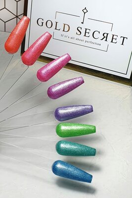 Gold Secret Gel Polish Cateye 14