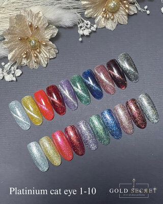 Gold Secret Gel Polish Platinium - Cateye actie