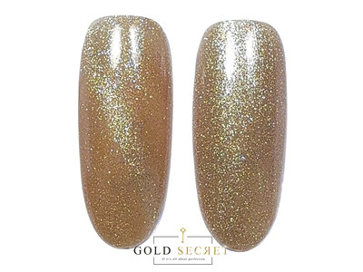 Gold Secret Gel Polish Cateye 17